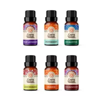Guru Nanda 100% Pure Essential Oils - Aromatherapy Single Notes - Set of 6