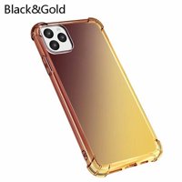 Gradient Protective Cover Phone Cases for iPhone 11 / iPhone 11Pro / iPhone 11Pro Max / iPhone XR / iPhone X/XS / iPhone XS Max / iPhone XS Max Black&Gold