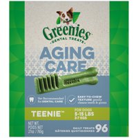 Greenies Senior Aging Care Dental Dog Treats (Various Counts)
