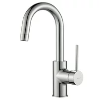 KRAUS Oletto Single Handle Kitchen Bar Faucet in Chrome Finish