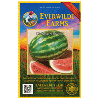 Everwilde Farms - 40 Crimson Sweet Watermelon Seeds - Gold Vault Jumbo Bulk Seed Packet