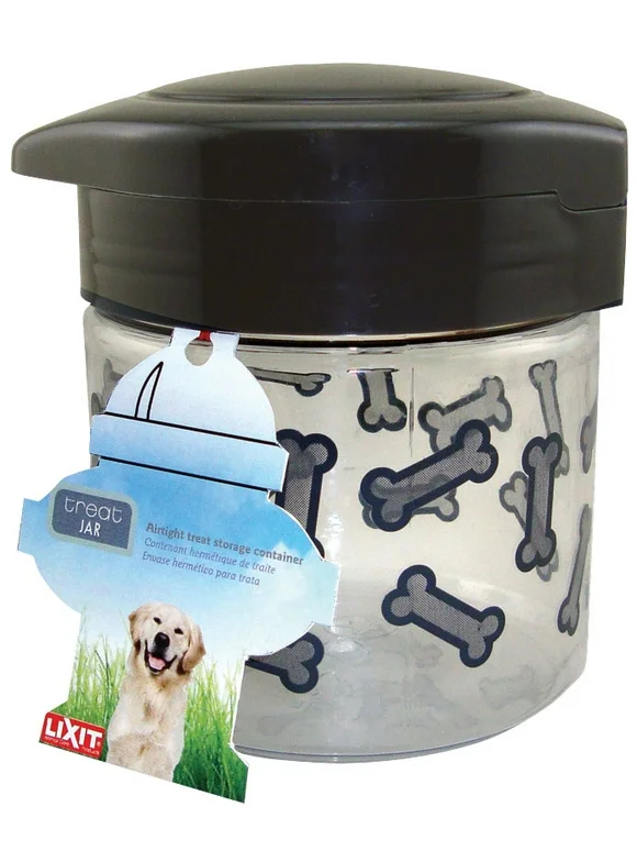 Lixit Treat Jars for Dogs, Black, 44oz.