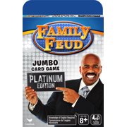 Platinum Edition Family Feud Jumbo Card Game, for Kids, Teens, and Adults