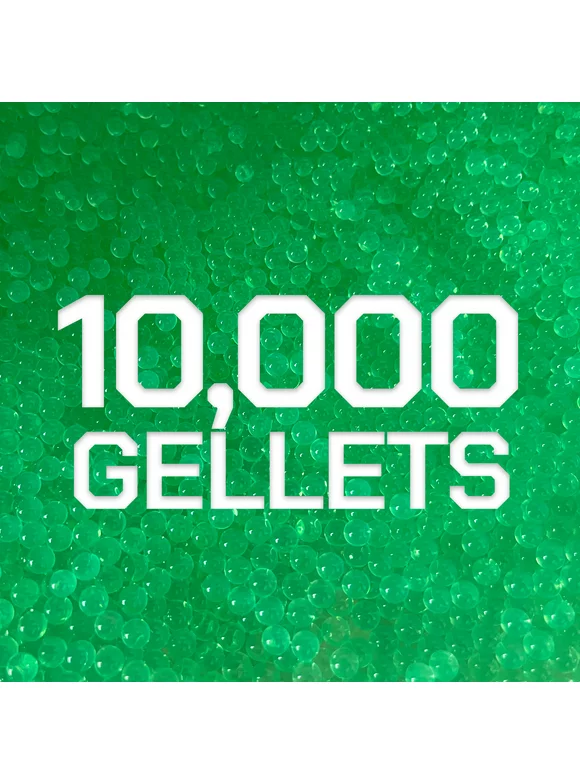 Gel Blaster Gellets, Electric Green Ammo Refill - Includes 10,000 Water-Based Gel Beads