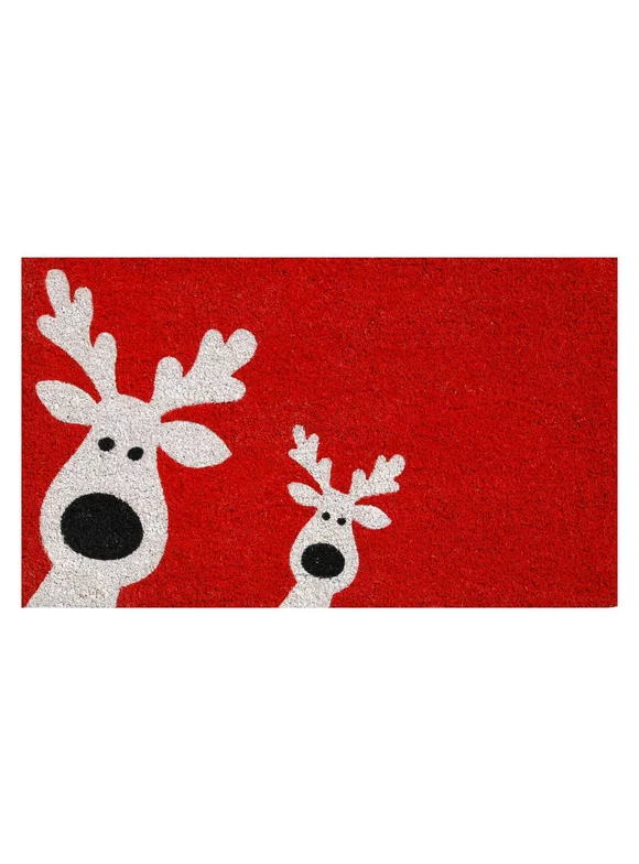 Calloway Mills Peeking Reindeer Outdoor Doormat
