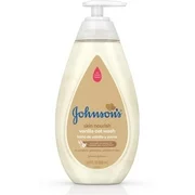 JOHNSON'S Tear Free Skin Nourishing Baby Wash With Vanilla & Oat Extract 16.9 oz (Pack of 2)