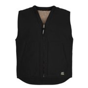 Berne Washed V-Neck Vest Size XL Regular (Black)