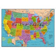 united states of america map 1000 piece jigsaw puzzle highways rivers state capitals