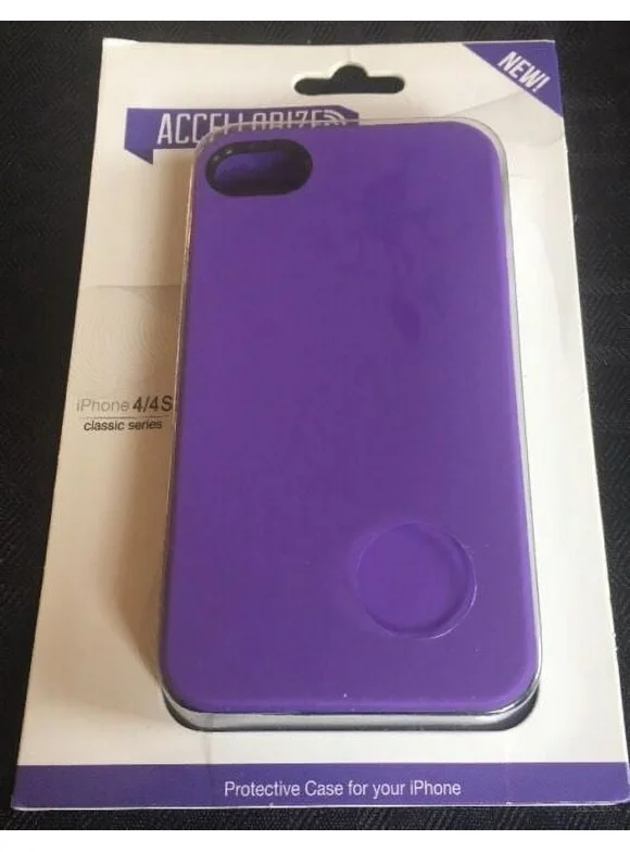 Accellorize Classic Series iPhone 4/4S Protective Cover Case (Purple)