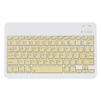 moobody Wireless Bluetooth Keyboard Three-system Universal Colorful Rechargeable Bluetooth Keyboard Mobilephone Tablet Universal Keyboard Yellow