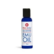 PRO EMU Oil (2 oz) All Natural Emu Oil - AEA Certified - Made in USA - Best All Natural Oil for Face, Skin, Hair and Nails. 2