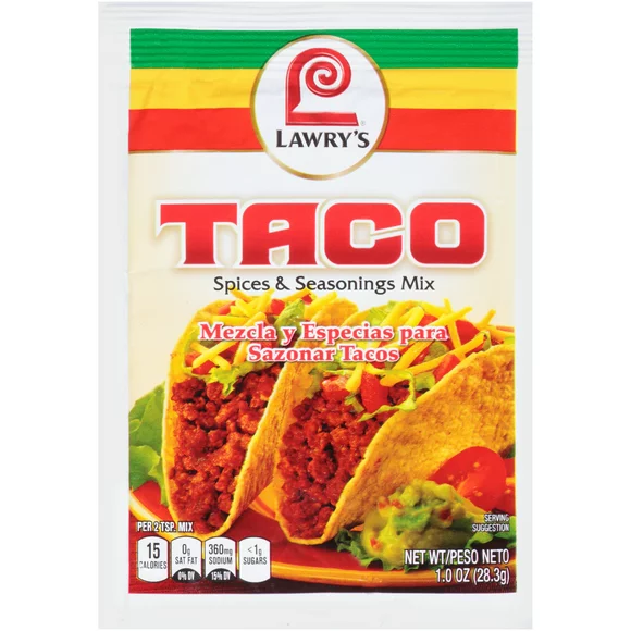 Lawry's Taco Seasoning Mix, 1 oz