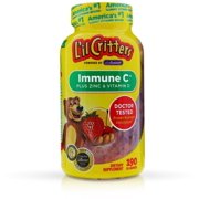 2 Pack - L'il Critters Immune C plus Zinc & Echinacea Dietary Supplement Gummy Bears Assorted Flavors 190 Each