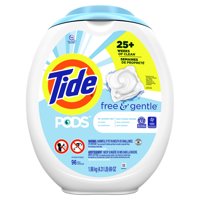 Tide Pods Free & Gentle, Laundry Detergent Pacs, 96 ct.