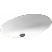 Swan UL-1913-010 Swanstone 16" x 6.25" Undermount Oval Bathroom Sink with Overflow, Available in Various Colors