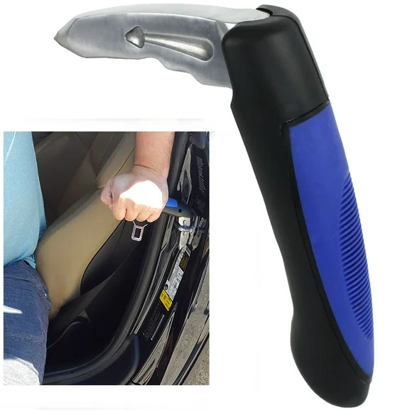 Car Door Automotive Handle Standing Aid Cane & Window Breaker - Safety Assist For Elderly, Handicap Support, Mobility Transfer & Vehicle Exit