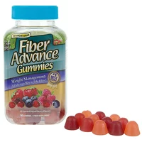 FiberAdvance Weight Management Mixed Berry Flavor Fiber Supplement Gummies, 90 Count