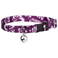 Country Brook Petz Purple Hawaiian Cat Collar