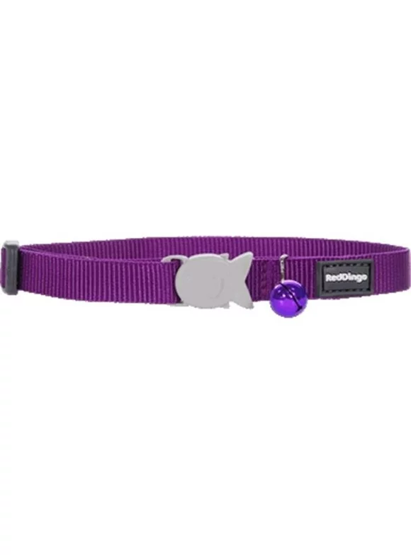 Red Dingo Classic Cat Collar, Purple