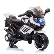 6V Kids Motorbike, 4 Wheels Electric Bicycle for Toddlers Children, Mini Electric Motorcycle with Music Play Function for Kids Ages 3-5, Ride-on Kids Motorcycle for Birthday Christmas Gift, B1944