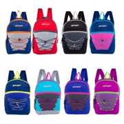 17" Classic Bungee Wholesale Backpacks in 8 Assorted Colors - Bulk Case of 24 Bookbags