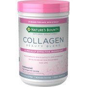 Nature's Bounty Collagen Powder, Unflavored, 15g, 20 Servings
