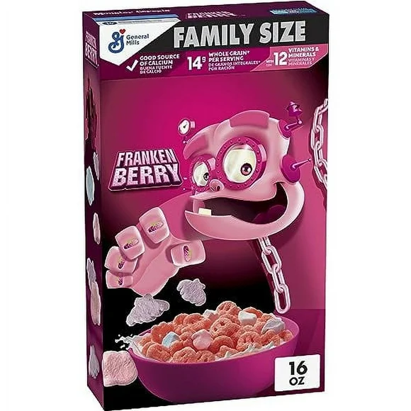 General Mills Franken Berry Breakfast Cereal, 16 oz Box