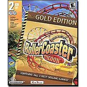 Excellent Graphics RollerCoaster Tycoon Gold Edition w/ Time Strategy Fun Game