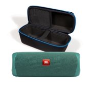 JBL Flip 5 ECO Green Portable Bluetooth Speaker w/divv! Case