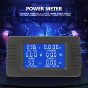 EBTOOLS PEACEFAIR PZEM-022 AC Digital Meter Power Energy Voltage Current Test With Closed Type CT 100A, KWh Tester,Volt Amp Meter