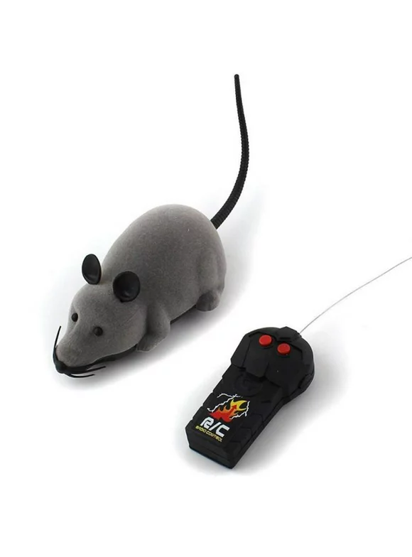 Remote Control Mouse Rat Wireless Pet Cat Dog Play Interactive Toy Fun Gift