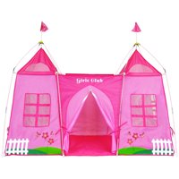 GigaTent Girls Club Pink Play Tent With 2 Look-out Towers & a Center Base