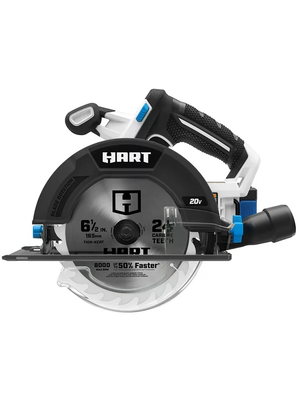 HART 20-Volt Cordless 6 1/2-inch Circular Saw Kit (1) 20-Volt 4.0Ah Lithium-Ion Battery
