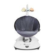 4moms RockaRoo Infant Seat, Compact Baby Swing, Dark Grey Cool Mesh