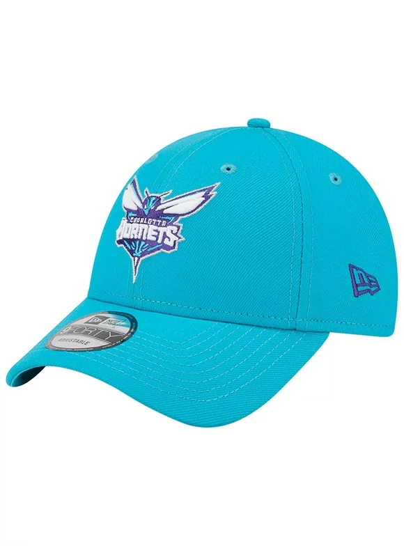 Men's New Era Teal Charlotte Hornets The League 9FORTY Adjustable Hat - OSFA