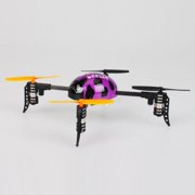 Mini Beetle 4 Channel 4CH 2.4GHZ Transmitter Helicopter Icopter Quadcopter Rc Aircraft UFO with LCD Display Purple
