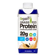 Orgain Grass-Fed Whey Protein Shake, Vanilla Bean, 11 Fl Oz, 12 Ct