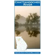 Chattahoochee River 11X17 Fly Fishing Map