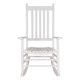 image 2 of Shine Company Vermont Polyurethane High Back Rocking Chair, White