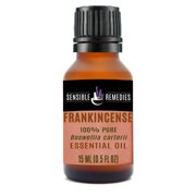 Sensible Remedies Frankincense 100% Therapeutic Grade Essential Oil, 15 mL (0.5 fl oz)