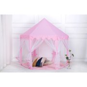 Zimtown Portable Pop Up Play Tent Kids Girl Princess Castle Outdoor PlayHouse Pink