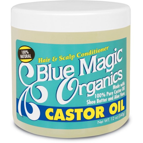 Blue Magic Organics Castor Oil, 12 oz (Pack of 4)
