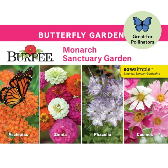 Burpee Monarch Sanctuary Garden Starter Garden Flower Seed Collection, 1-Pack