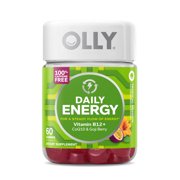OLLY Daily Energy Gummy with CoQ10 & B12, Caffeine Free, Tropical, 60 Ct