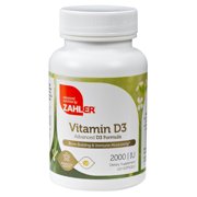 Zahler Vitamin D3 2000IU, All-Natural Supplement Supporting Bone Muscle Teeth and Immune System, Advanced Formula Targeting Vitamin D Deficiencies, Certified Kosher, 120 Softgels