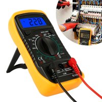 HOTBEST LCD Multimeter Voltmeter Ammeter AC DC OHM Volt Tester Test Current XL830L Pocket Digital Mini Voltage Home Measuring Tools(NO Battery)