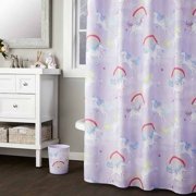 Your Zone Unicorn Fabric Shower Curtain