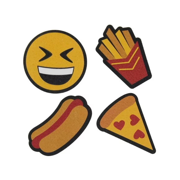 Twig & Arrow Womens Emoji  Hotdog Fries Pizza Adhesive Stickers