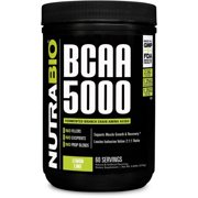 BCAA 5000 Powder - 60 Servings (Lemon Lime), SUPPORTS LEAN MUSCLE GROWTH  Branch chain amino acids (BCAAs) are essential to muscle protein synthesis. NutraBios BCAA.., By NutraBio
