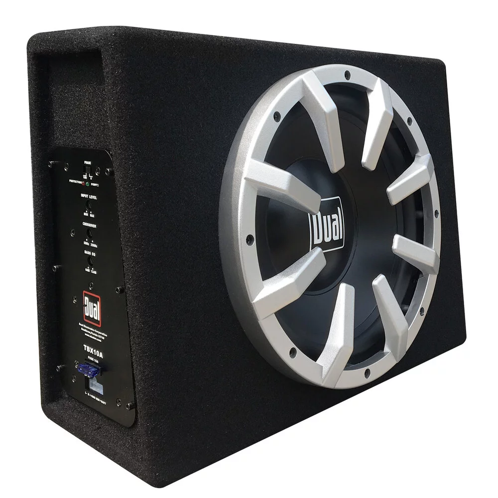Dual Electronics TBX10A 10-inch, Enclosed Subwoofer with Built-in 300 Watt Amplifier